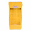 Vestil Vertical Cylinder Storage Cabinet, 5-10 Cylinder Capacity, Yellow, Depth: 30" CYL-V-510